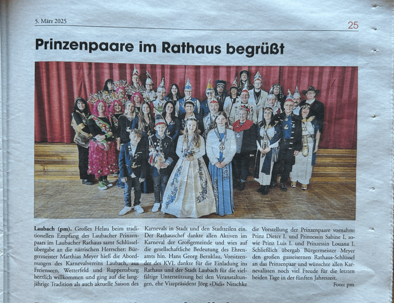 🌹 Rosenmontag im Rathaus